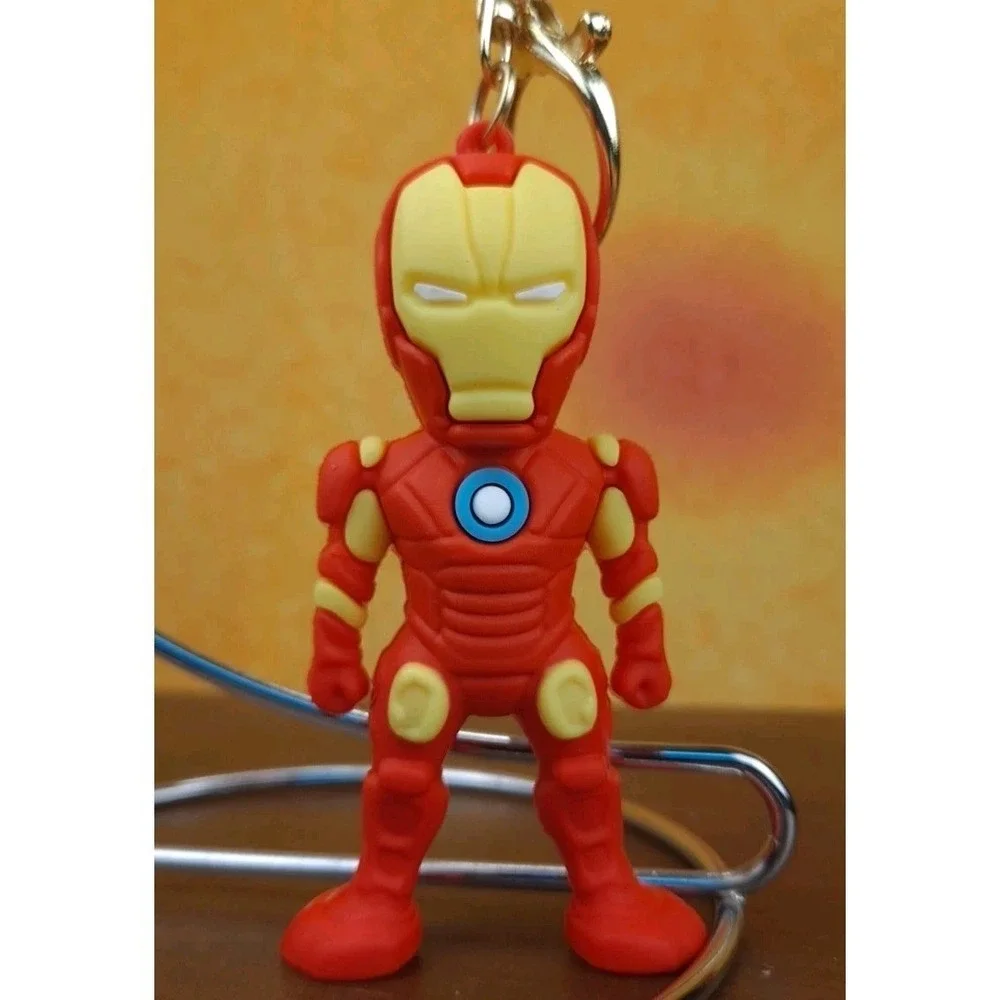 Avengers Marvel Iron Man 3D PVC Keychain Backpack Clip New 8